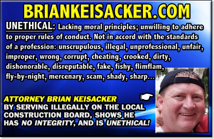 BRIAN KEISACKER UNETHICAL 156