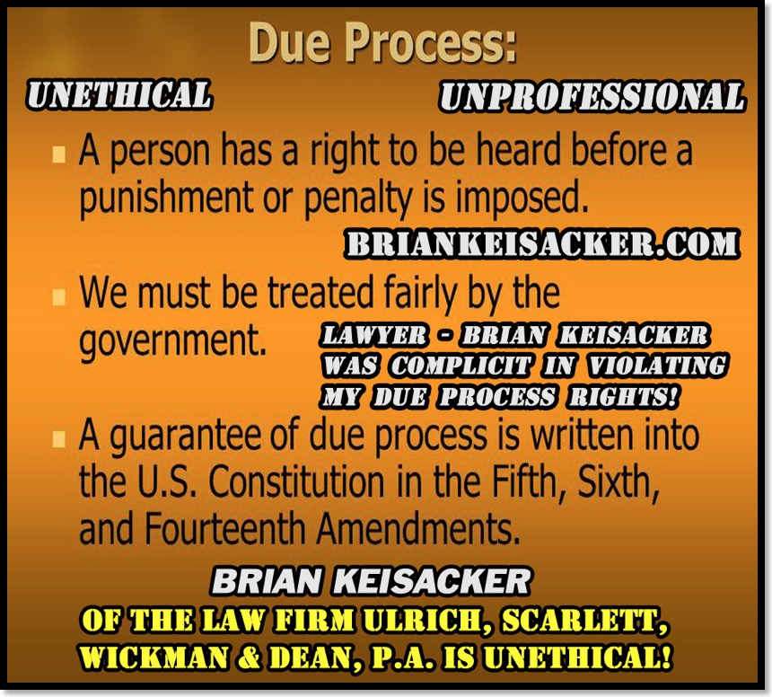 Brian Keisacker Due Process