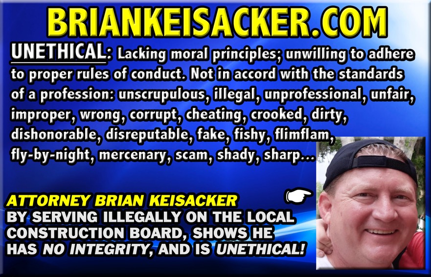 BRIAN KEISACKER UNETHICAL 156